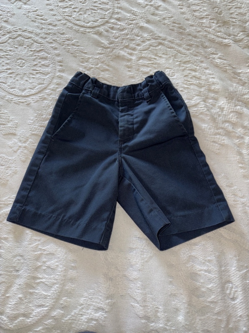 Dickies Kids Unisex Navy Elastic-Waist Shorts Gently Loved 7